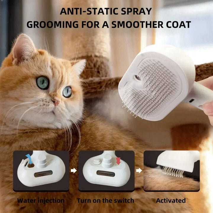 Upgraded Pet Spray Grooming Comb