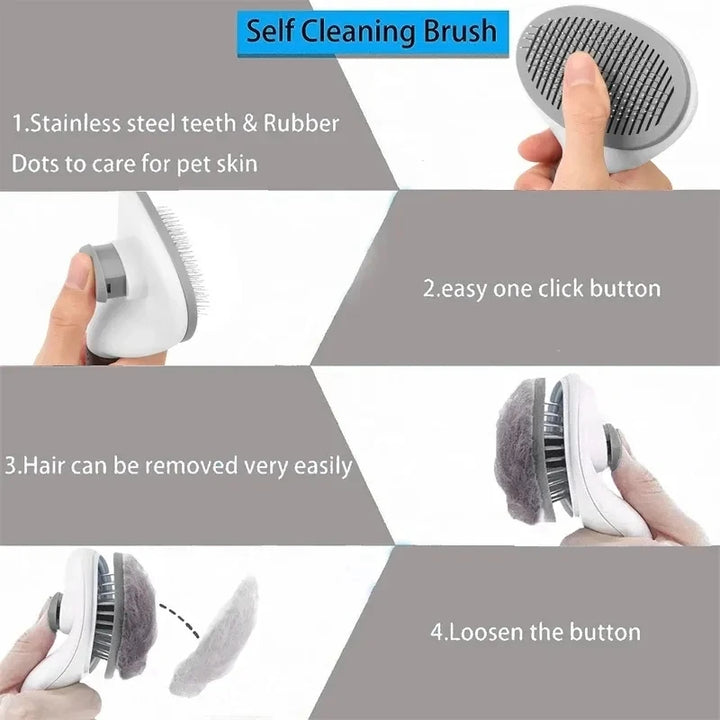 Self-Cleaning Comb for Hair Removal