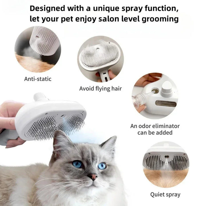 Upgraded Pet Spray Grooming Comb